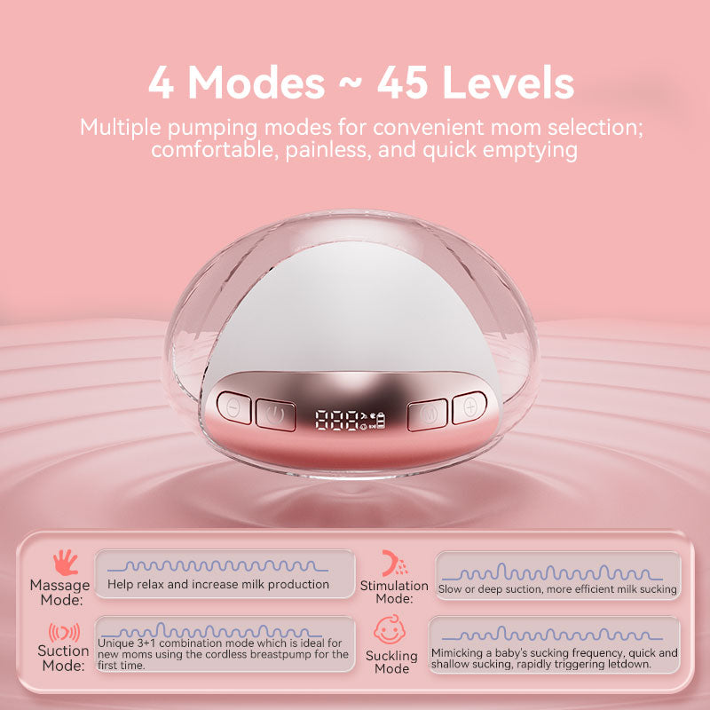 12-Level Wireless Smart Breast Pump – Portable, Hands-Free & Wearable