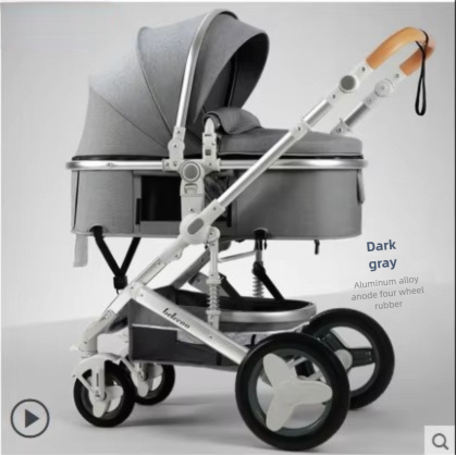 2-in-1 Baby Stroller – Lightweight, Foldable & 4-Wheel Design