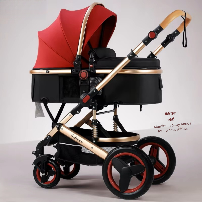 2-in-1 Baby Stroller – Lightweight, Foldable & 4-Wheel Design