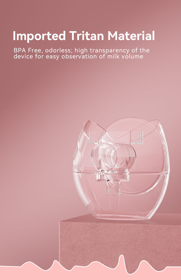 Hands-Free Wireless Silicone Breast Pump – BPA-Free Wearable Electric Pump