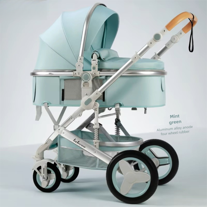 2-in-1 Baby Stroller – Lightweight, Foldable & 4-Wheel Design