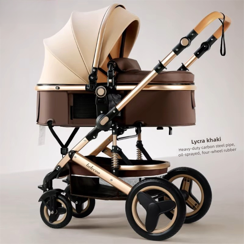 2-in-1 Baby Stroller – Lightweight, Foldable & 4-Wheel Design