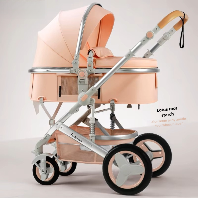 2-in-1 Baby Stroller – Lightweight, Foldable & 4-Wheel Design