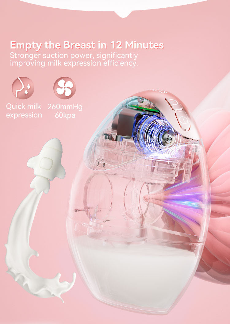 12-Level Wireless Smart Breast Pump – Portable, Hands-Free & Wearable