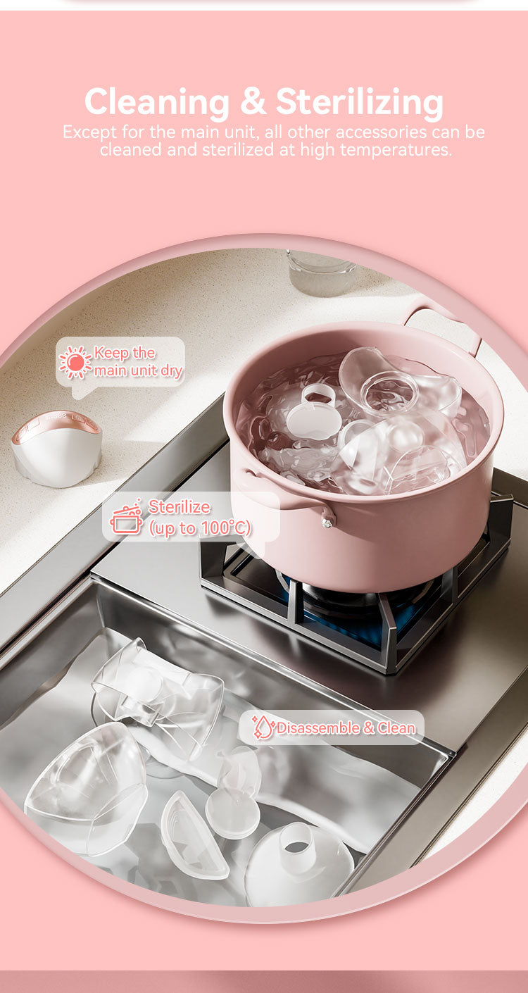 12-Level Wireless Smart Breast Pump – Portable, Hands-Free & Wearable