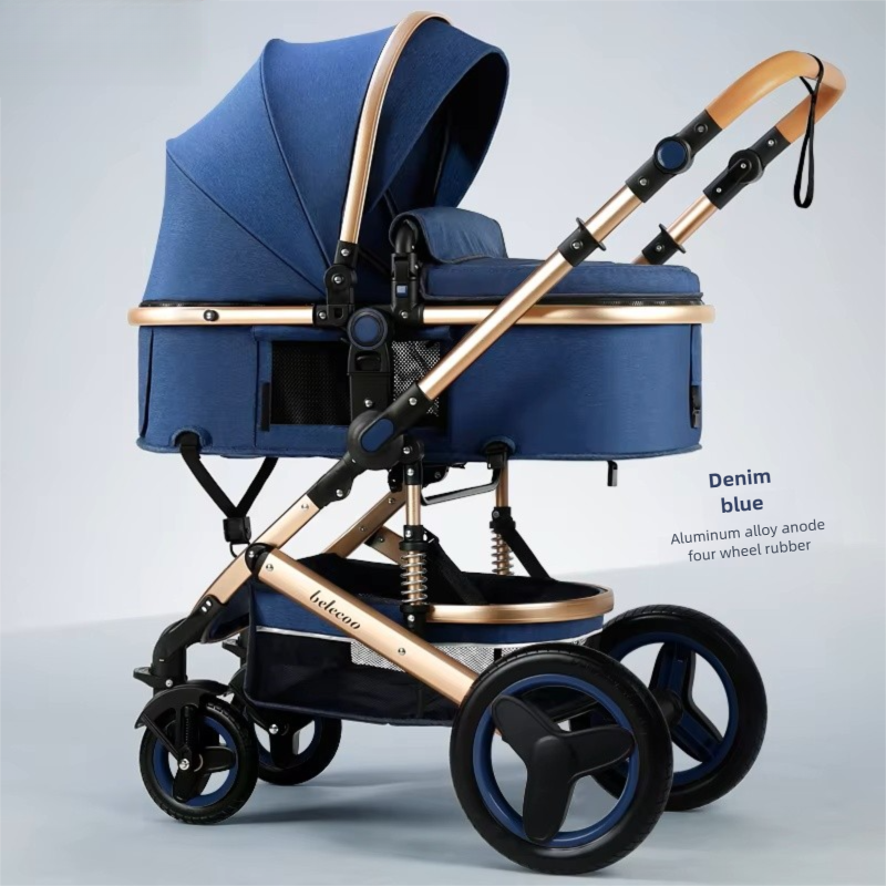 2-in-1 Baby Stroller – Lightweight, Foldable & 4-Wheel Design