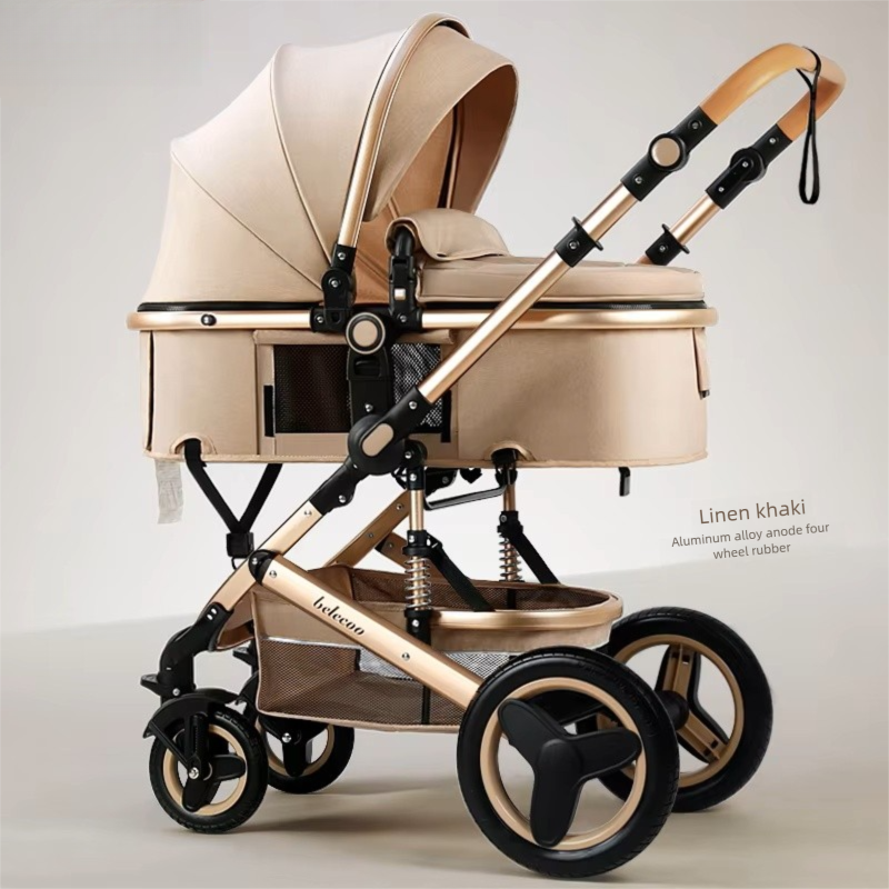 2-in-1 Baby Stroller – Lightweight, Foldable & 4-Wheel Design